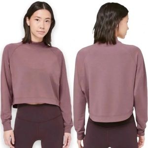 Lululemon Up High Pullover Modal French Terry Mockneck